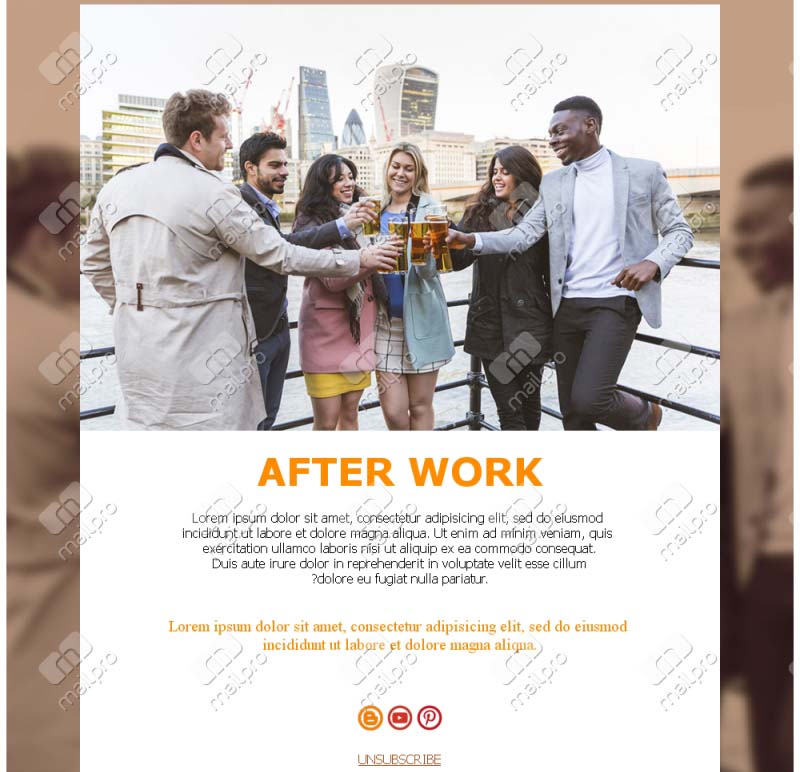 Evening Social Invitations