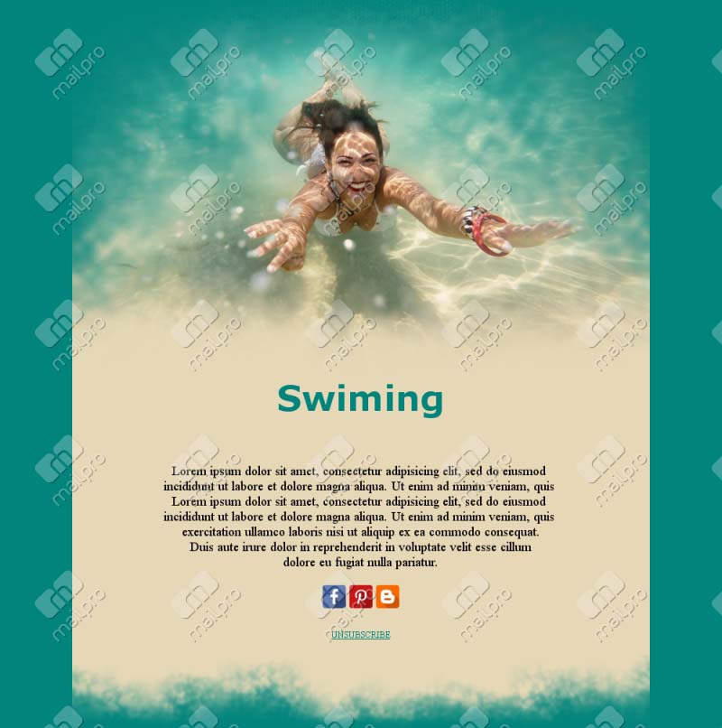 Swimming Event Emails