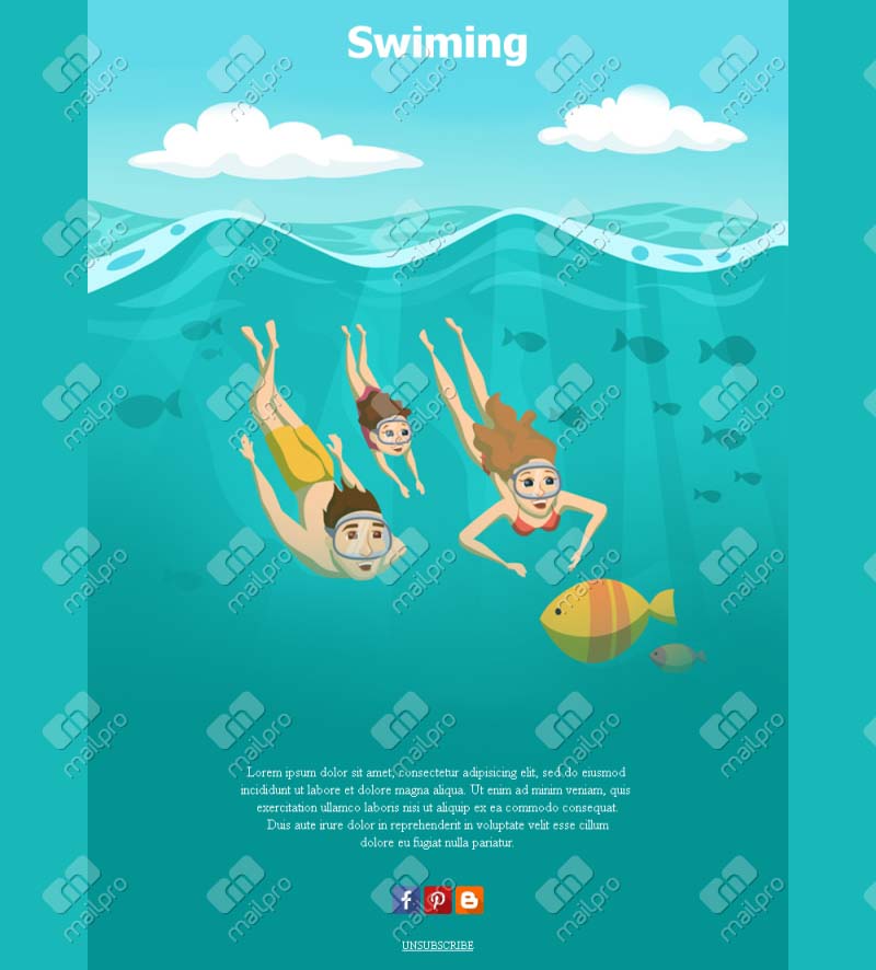 Swim Meet Invitations