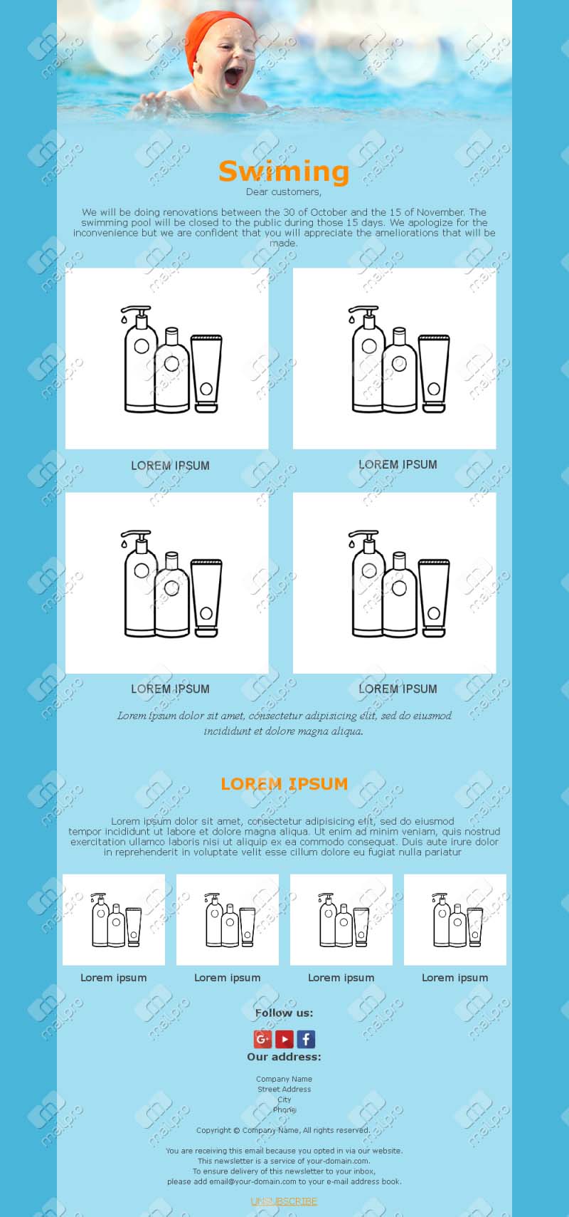 Pool Event Templates