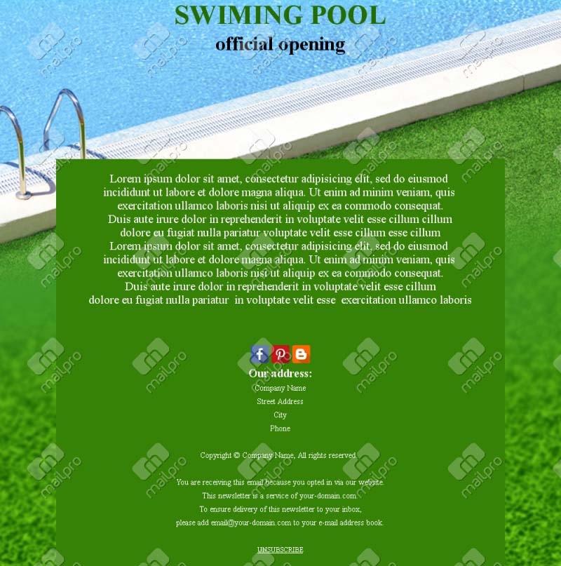 Pool Activities Emails