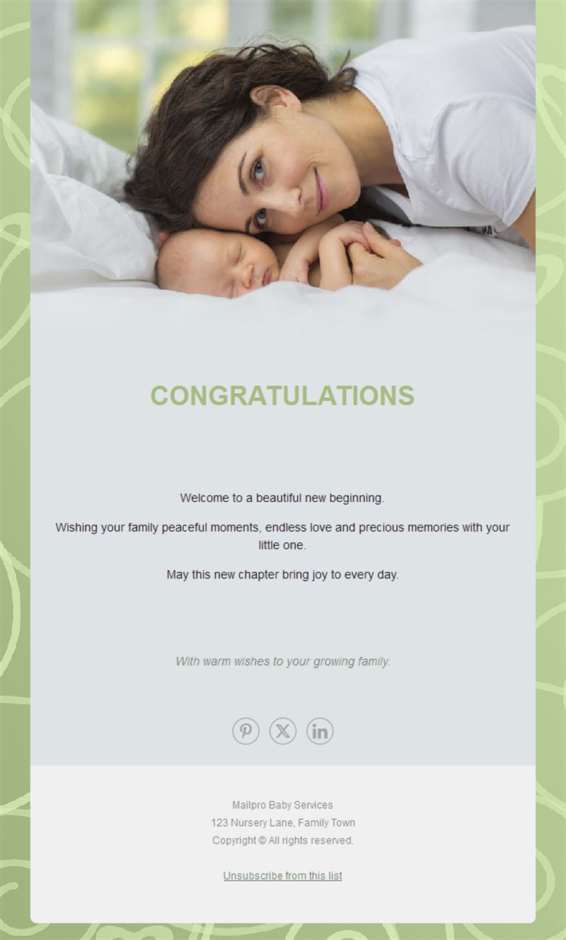 Bundle of Joy Emails