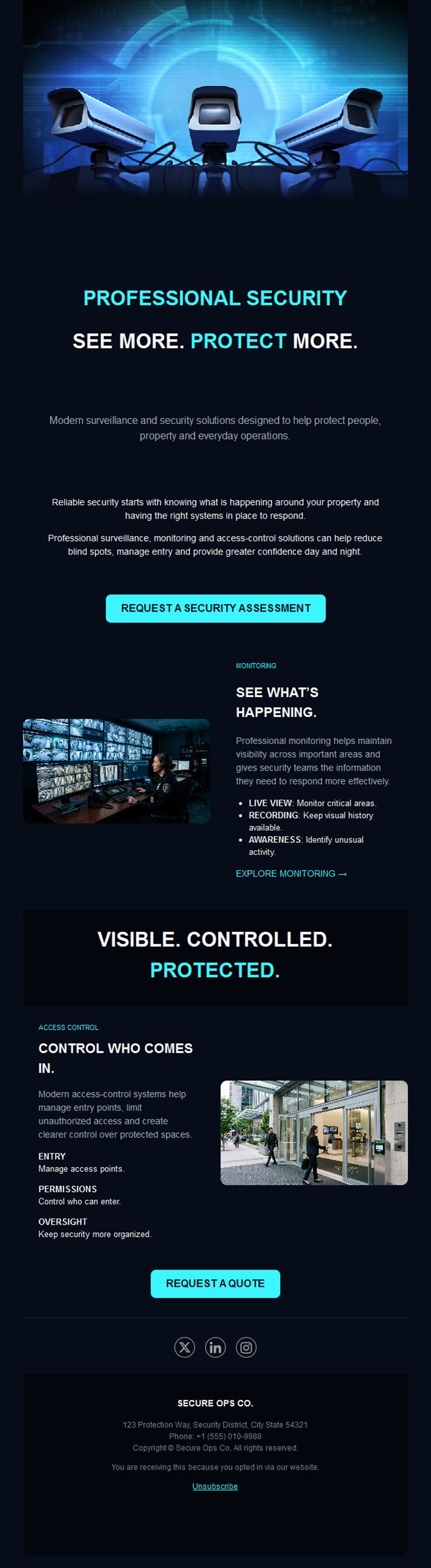 CCTV surveillance security email