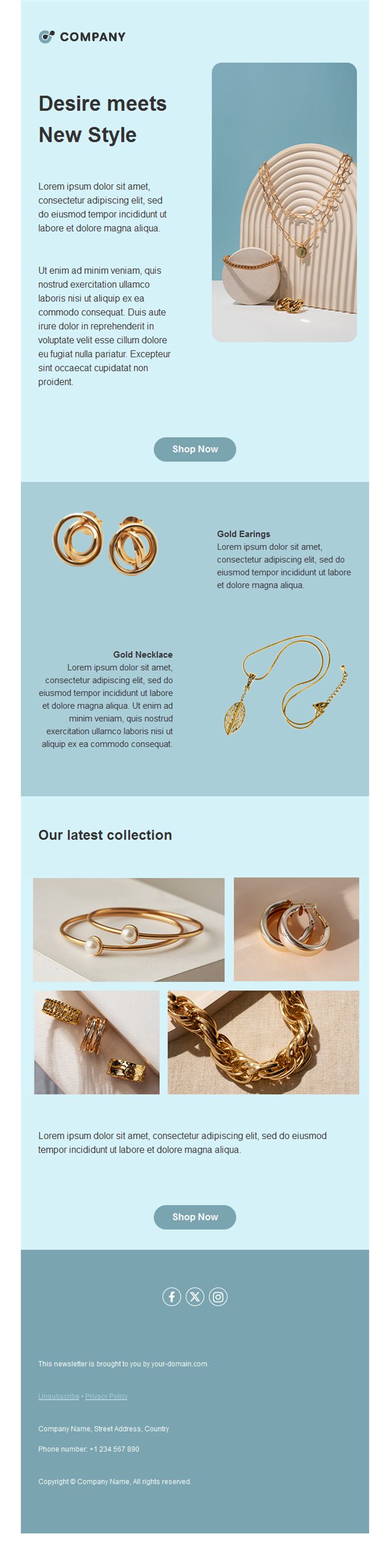Jewelry Email Templates