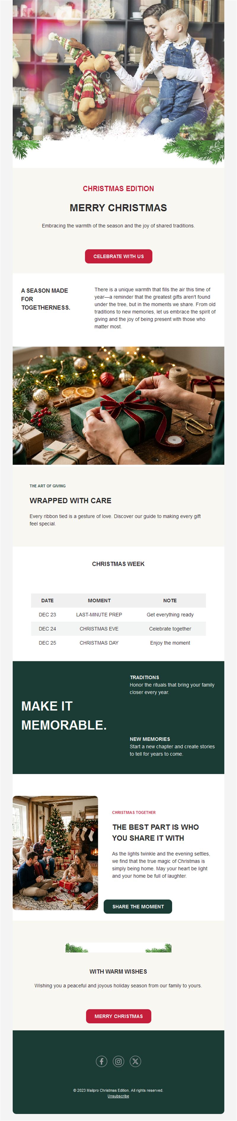 Holiday Email Designs
