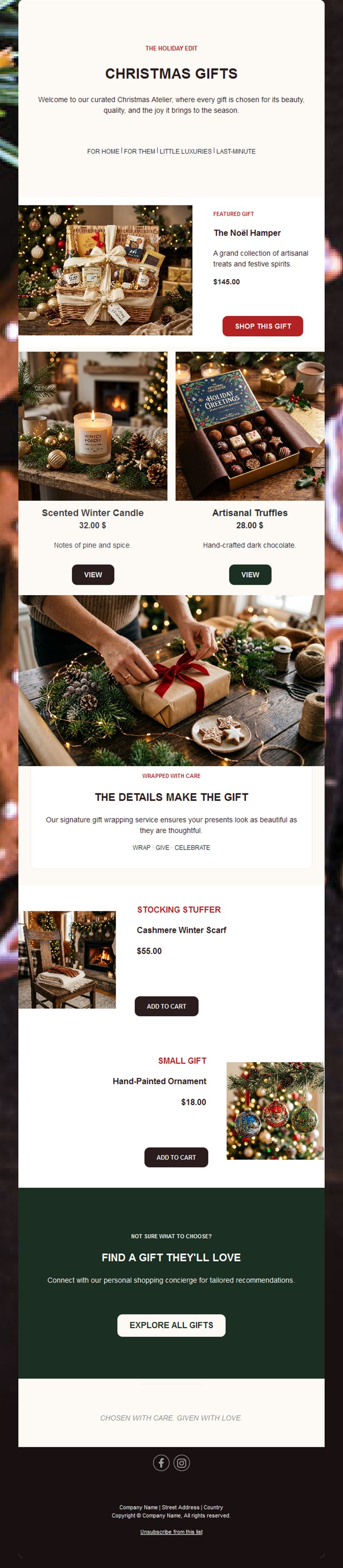 Holiday Cheer Emails