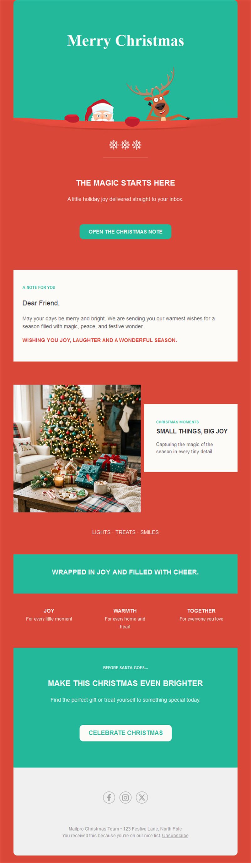 Season's Greetings Email