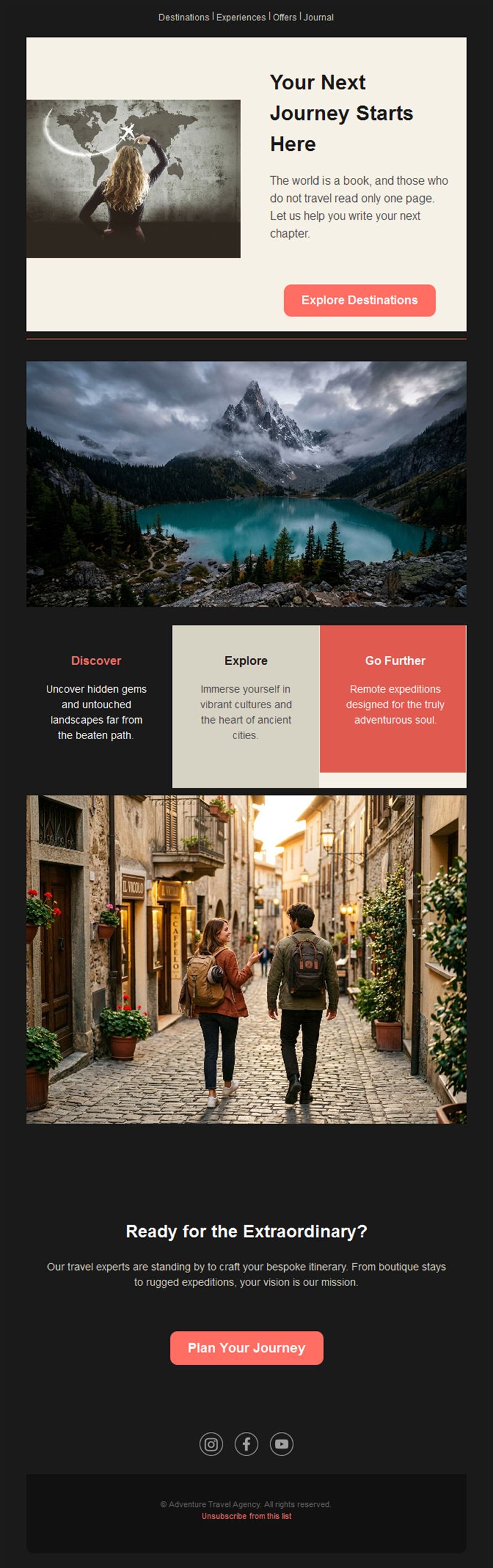 Adventure travel agency email