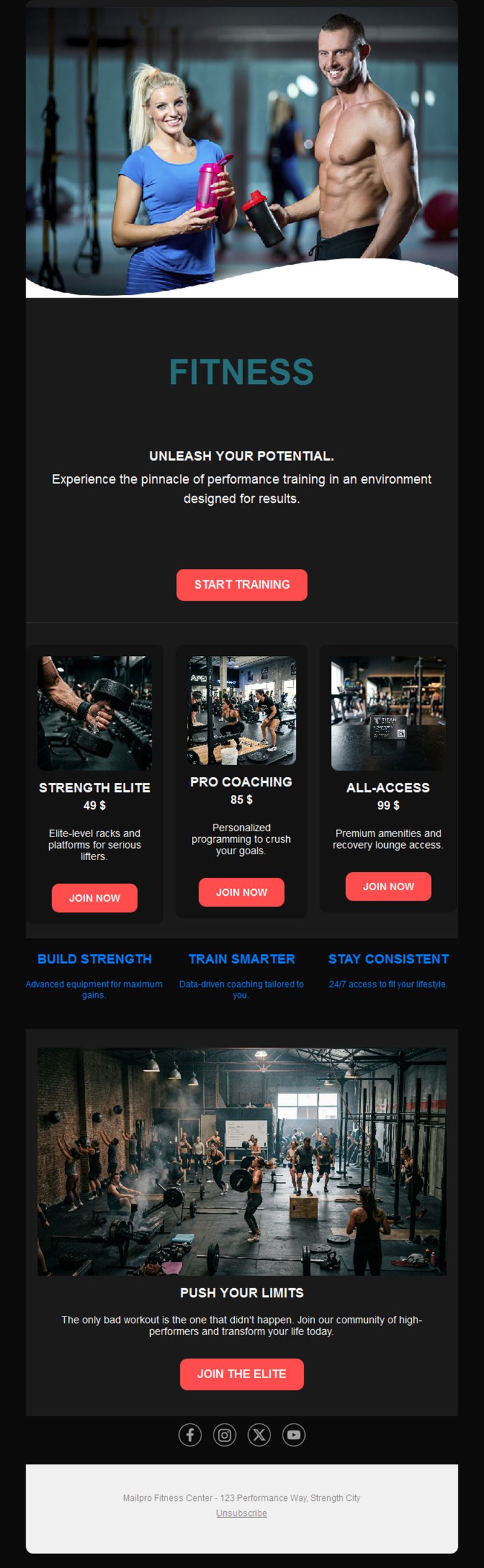 Workout Inspiration Emails