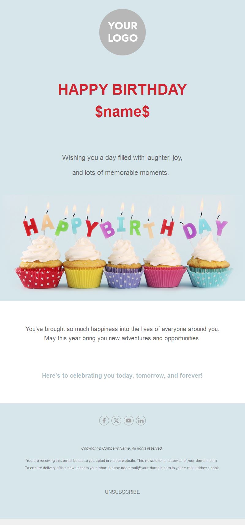 Birthday Email Templates