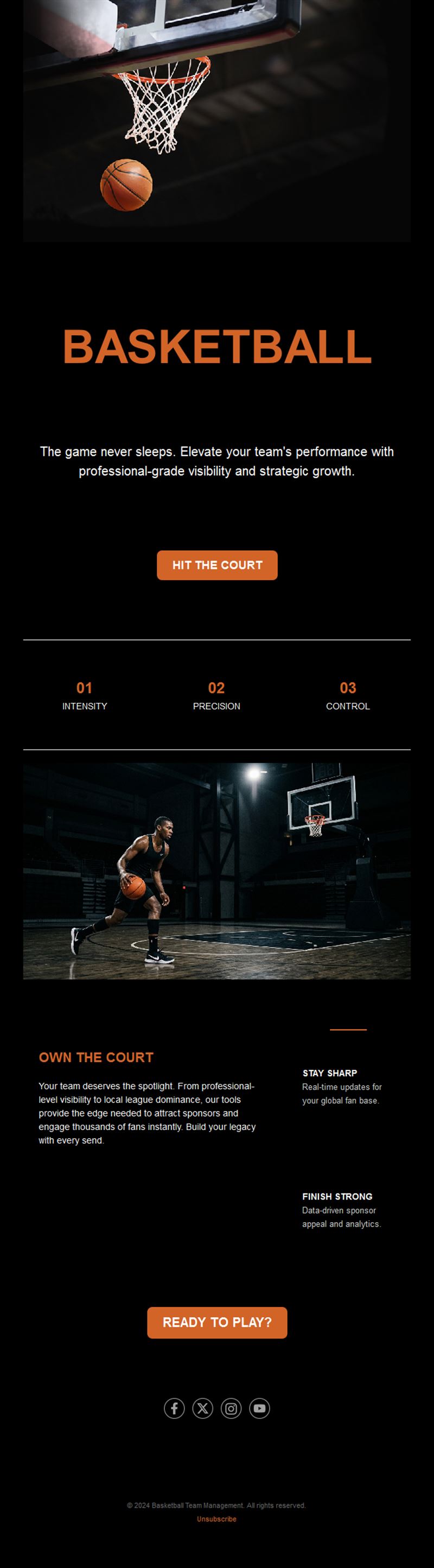 Basketball Newsletters Email