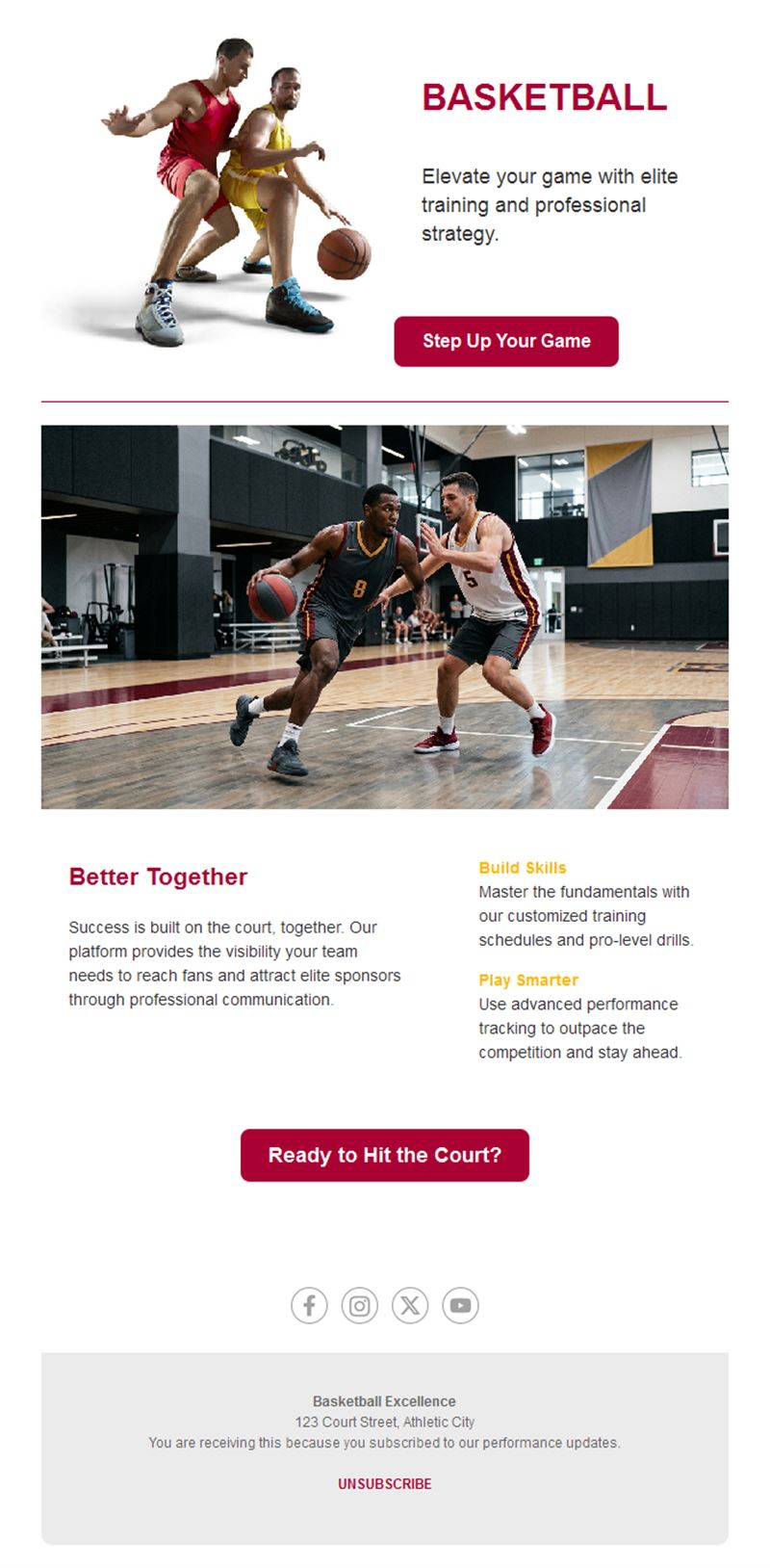 Fast Break Email Alerts