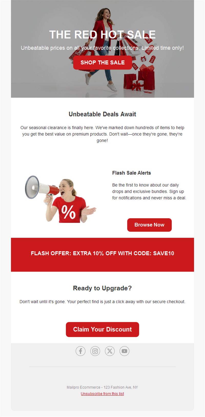 Special Sales Email Offers