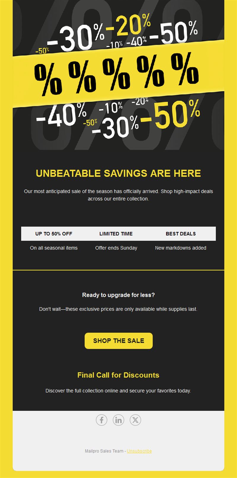 Limited Time Email Deals