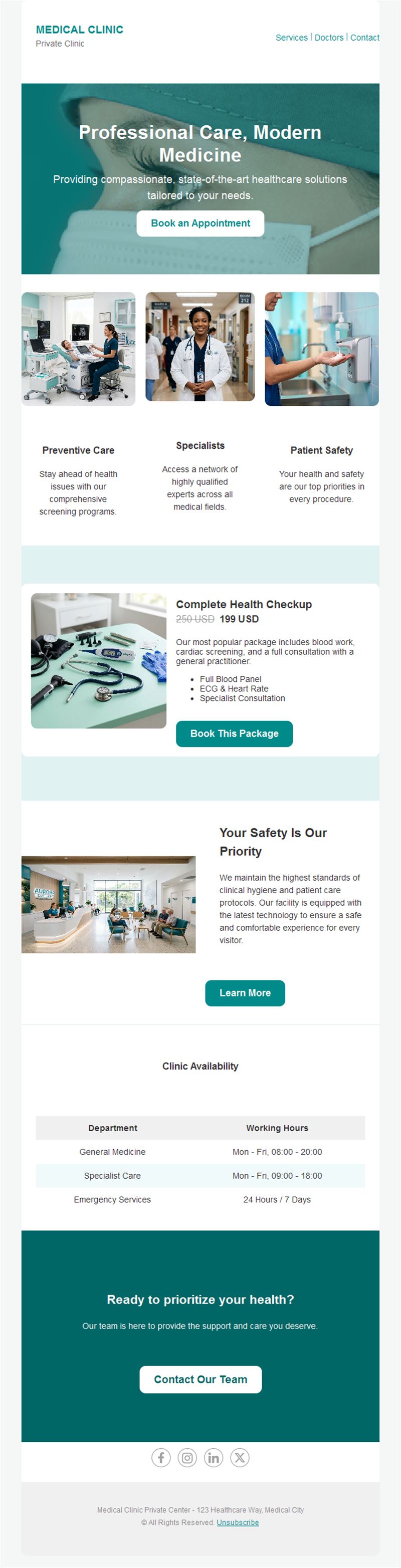 Patient Info Email Layouts