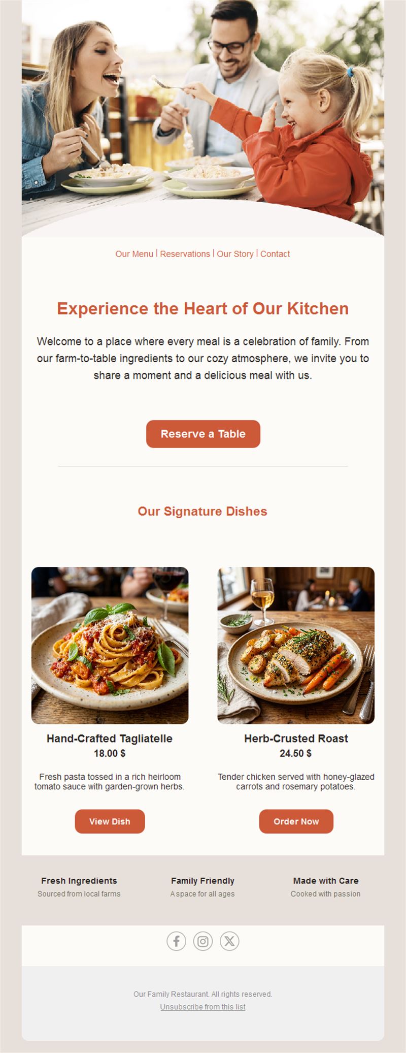 Restaurant Email News