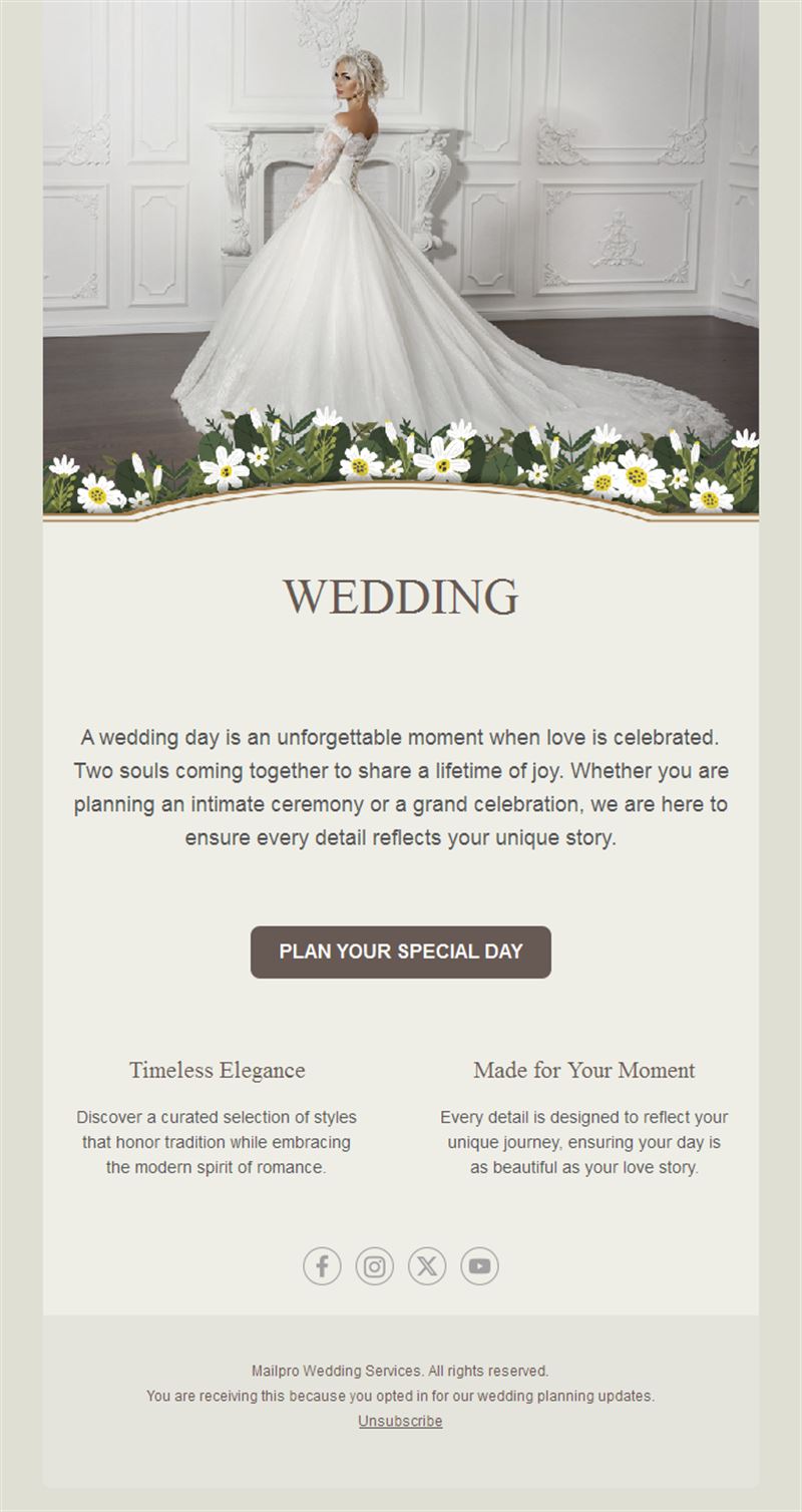 Wedding Newsletters