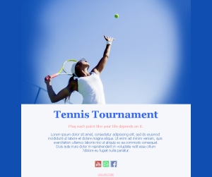 Exciting Tennis Match Templates