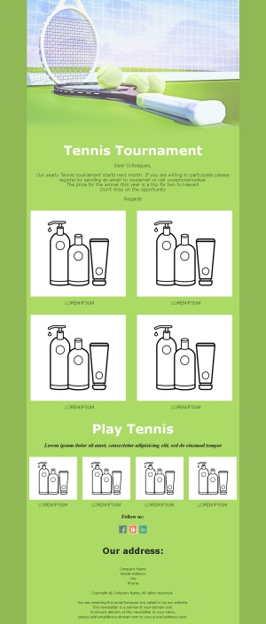 Exciting Tennis Match Templates