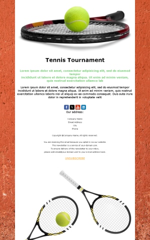 Exciting Tennis Match Templates