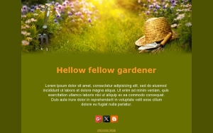 Garden Lovers Templates
