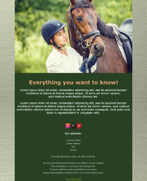 Horse Riding Templates