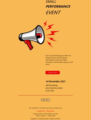 Event Invitation Email Template for Customers