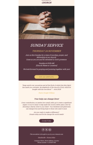 Community Faith Update