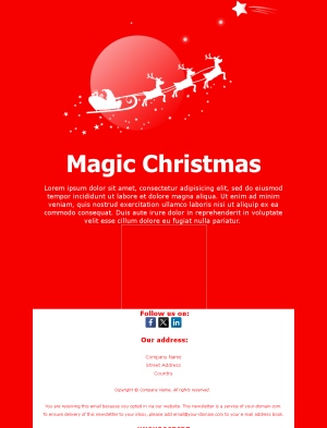Christmas Celebration Email