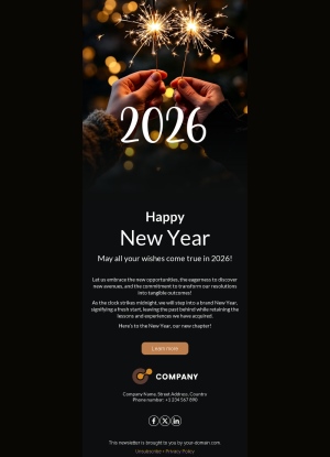 Corporate New Year Email for 2026