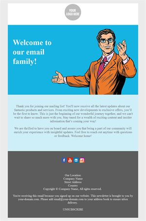 Welcome Email Message