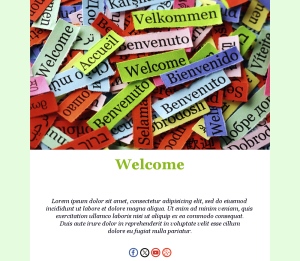 Warm Welcome Email Greetings
