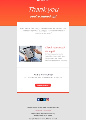 Thank You Email Templates