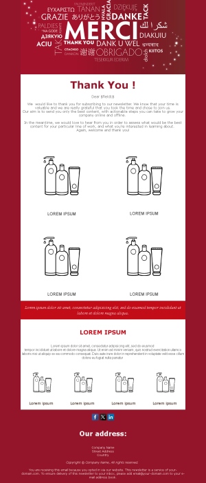 Thank You Email Templates