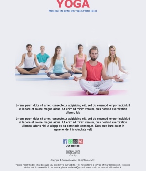 Yoga & Pilates Email Alerts
