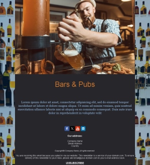 Nightlife Bar Email Layouts