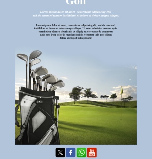 Golf Tournament Email Updates