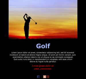 Golf Announcement Emails