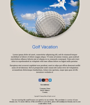 Golf Tournament Alerts Emails
