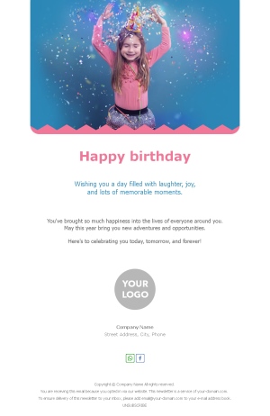 Birthday Email Template for Customers