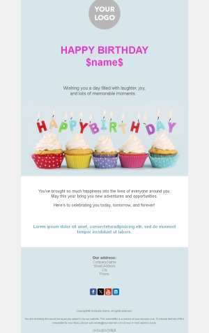 Birthday Email Templates