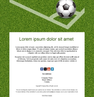 Basketball Club Email Layouts