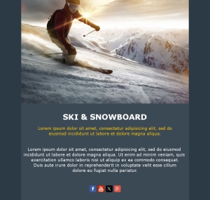 Ski Adventure Email