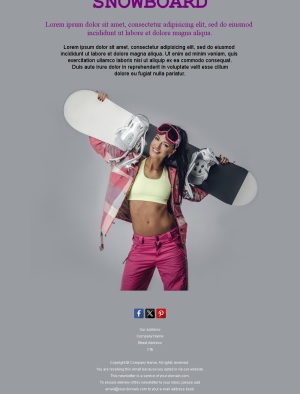Winter Sports Template