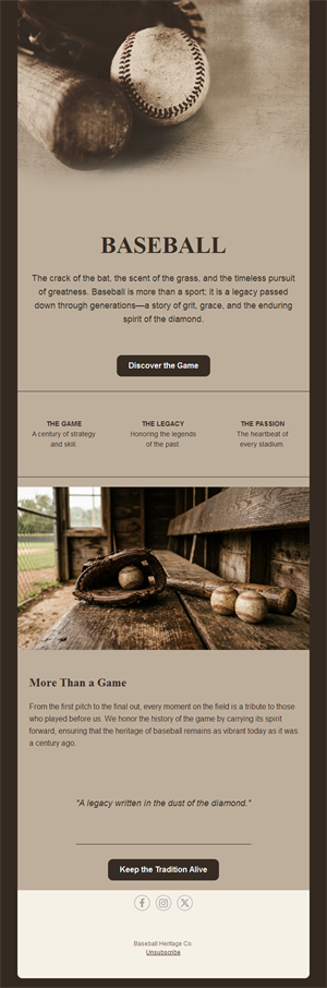 Vintage baseball heritage newsletter