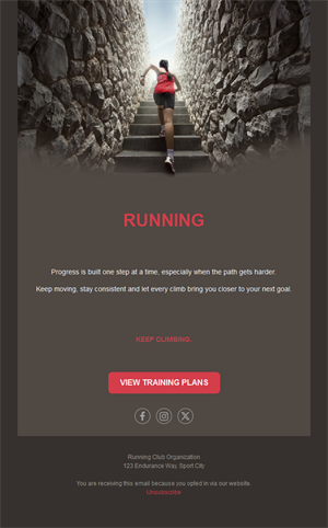 Trail running training plans email
