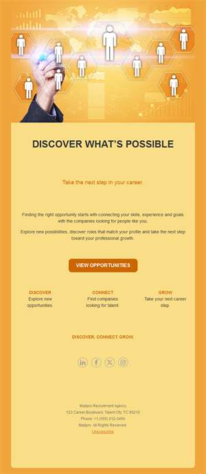 Orange career opportunities email