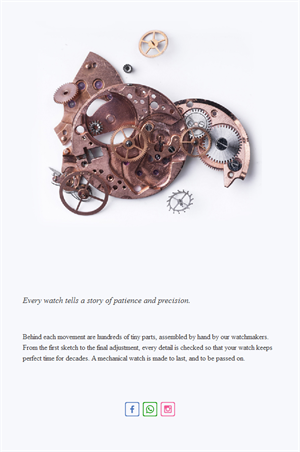 Watch movement editorial email