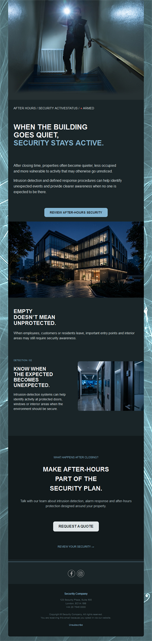After-hours security services email
