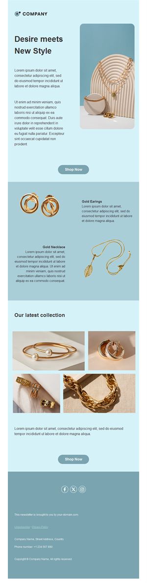 Jewelry Email Templates